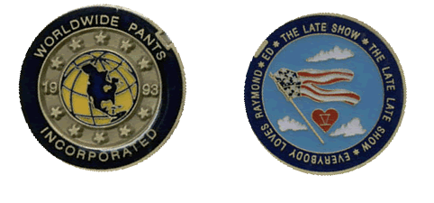 David Letterman's custom commemorative coin.  